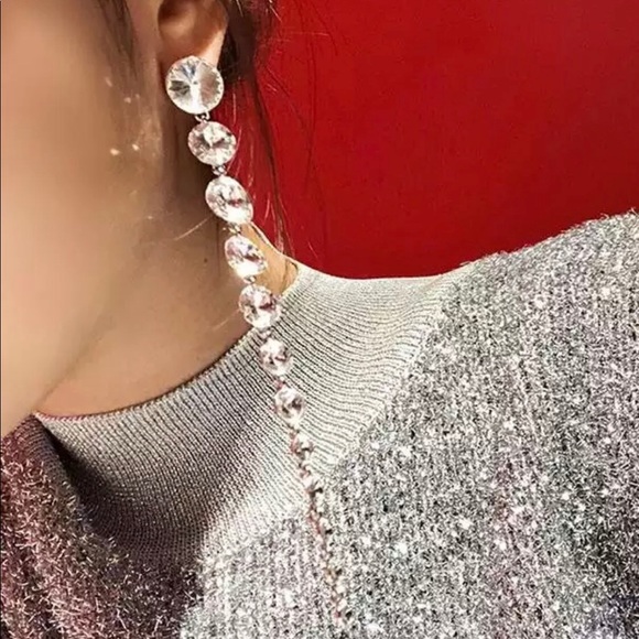 Crystal drop earrings - Picture 1 of 3